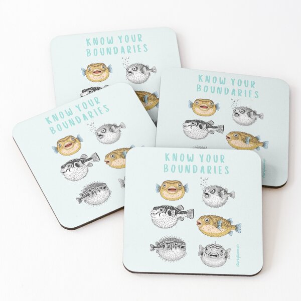 Item preview, Know Your Boundaries | Pufferfish designed and sold by QuirkyGuacamole.