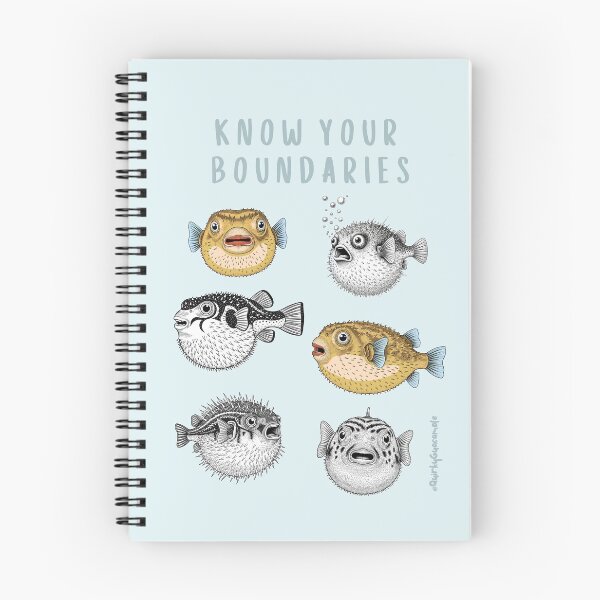 Item preview, Know Your Boundaries | Pufferfish designed and sold by QuirkyGuacamole.