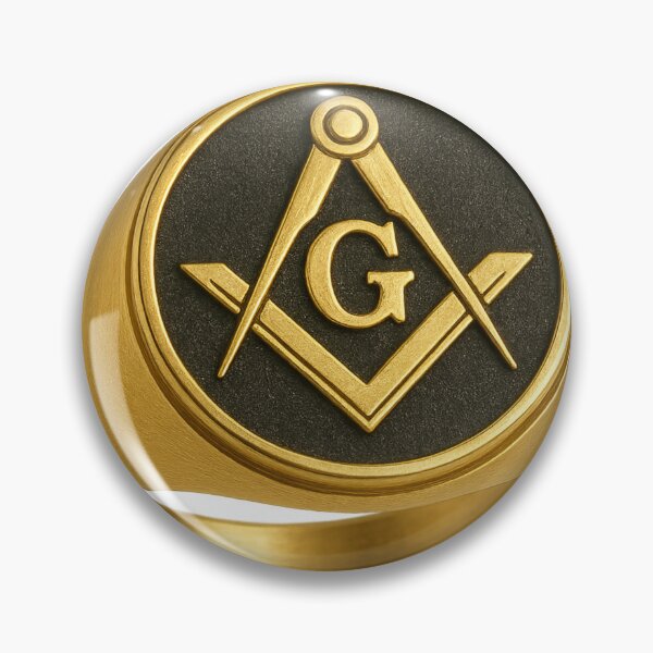Item preview, Freemason Ring Emblem designed and sold by JayVisionz.