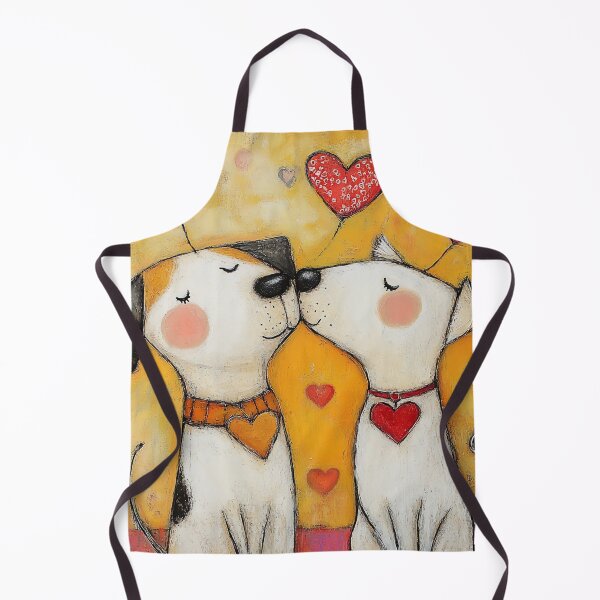 Item preview, Cute Dogs Kiss hearts love romantic Valentine designed and sold by She was a Dreamer....