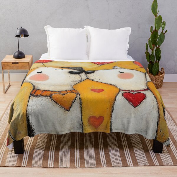 Item preview, Cute Dogs Kiss hearts love romantic Valentine designed and sold by She was a Dreamer....