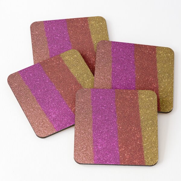 Item preview, Rainbow Glitter Stripes Pattern designed and sold by SassyArtistry.
