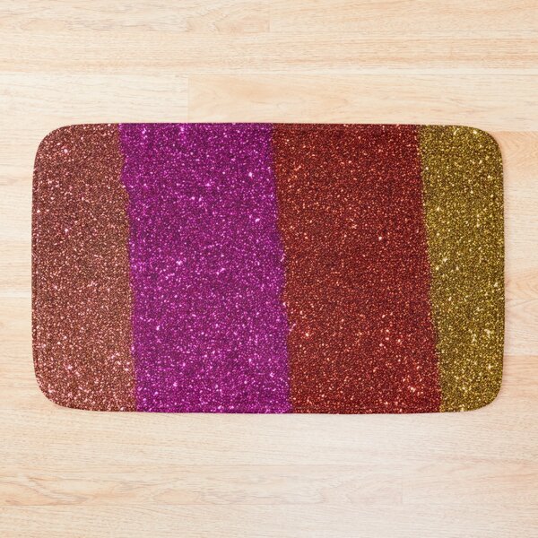 Item preview, Rainbow Glitter Stripes Pattern designed and sold by SassyArtistry.