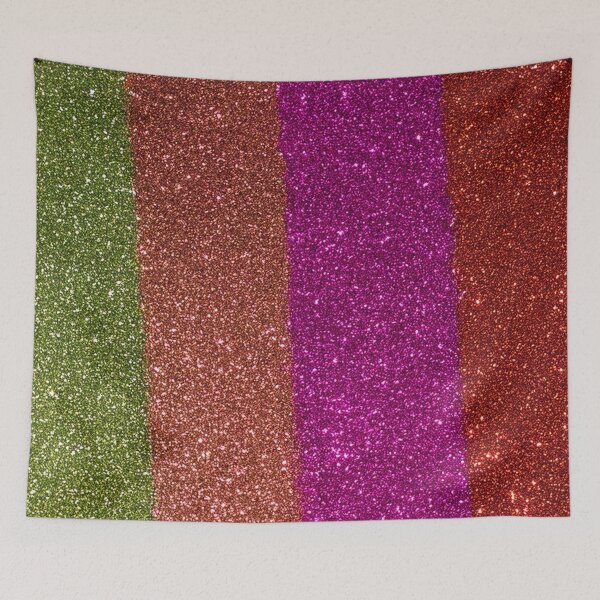 Item preview, Rainbow Glitter Stripes Pattern designed and sold by SassyArtistry.