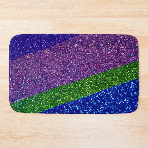 Item preview, Diagonal Striped Glitter in Blue, Pink, Green designed and sold by SassyArtistry.