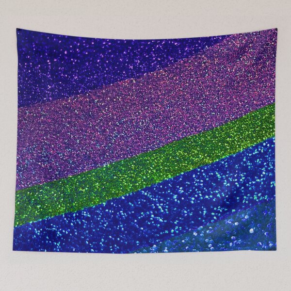 Item preview, Diagonal Striped Glitter in Blue, Pink, Green designed and sold by SassyArtistry.