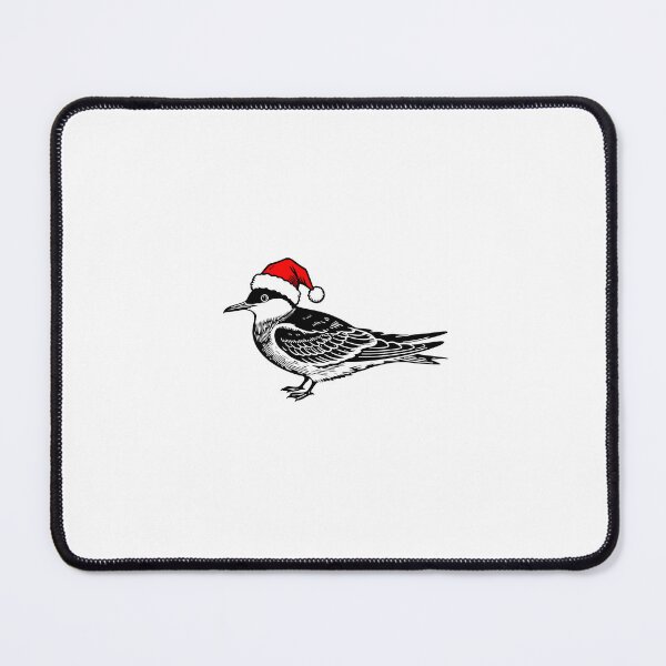 Item preview, Arctic Tern with Santa Hat Silhouette – Festive Winter Bird Art designed and sold by JollyCritters.