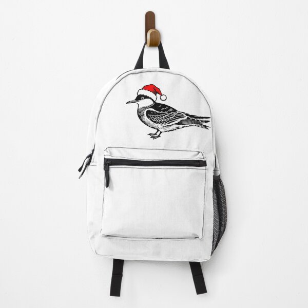 Item preview, Arctic Tern with Santa Hat Silhouette – Festive Winter Bird Art designed and sold by JollyCritters.