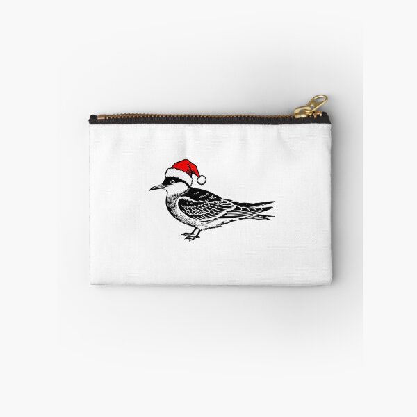 Item preview, Arctic Tern with Santa Hat Silhouette – Festive Winter Bird Art designed and sold by JollyCritters.