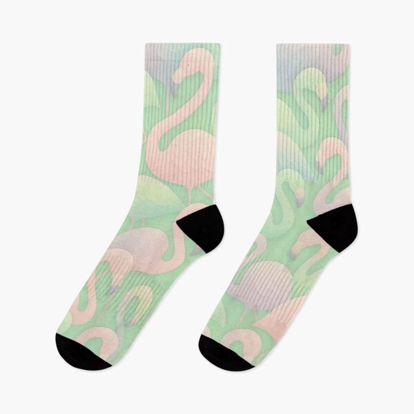 Item preview, Pastel Flamingo Pattern Seamless designed and sold by SassyArtistry.