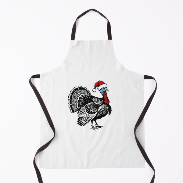 Item preview, Turkey with Santa Hat Silhouette – Festive Holiday Bird Art designed and sold by JollyCritters.