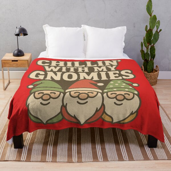 Item preview, Chillin’ with my Gnomies Funny Christmas Design designed and sold by JDesignWorkshop.