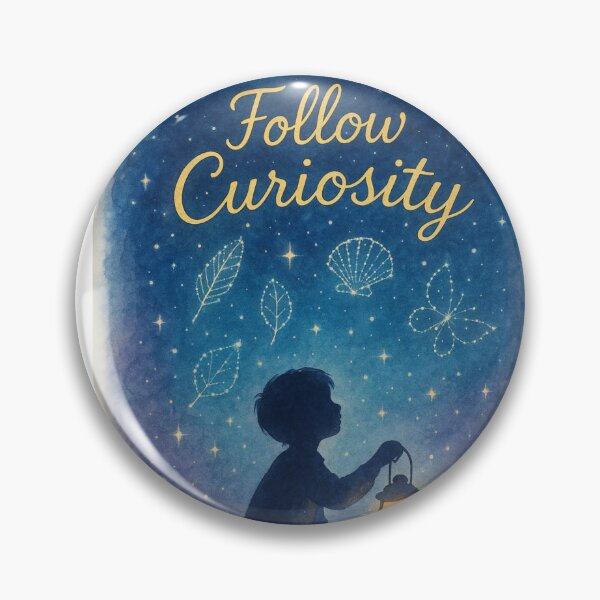 Item preview, Follow Curiosity — Cosmic Watercolor of Childlike Wonder designed and sold by MforMontessori.