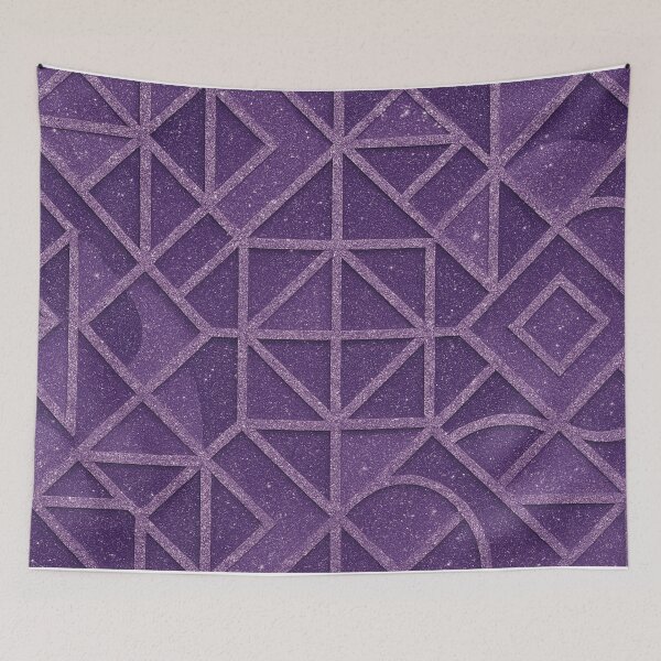 Item preview, Purple Glitter Geometric Tile Pattern designed and sold by SassyArtistry.
