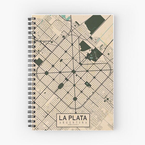 Item preview, La Plata City Map of Argentina - Vintage designed and sold by deMAP.