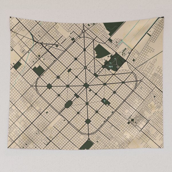 Item preview, La Plata City Map of Argentina - Vintage designed and sold by deMAP.