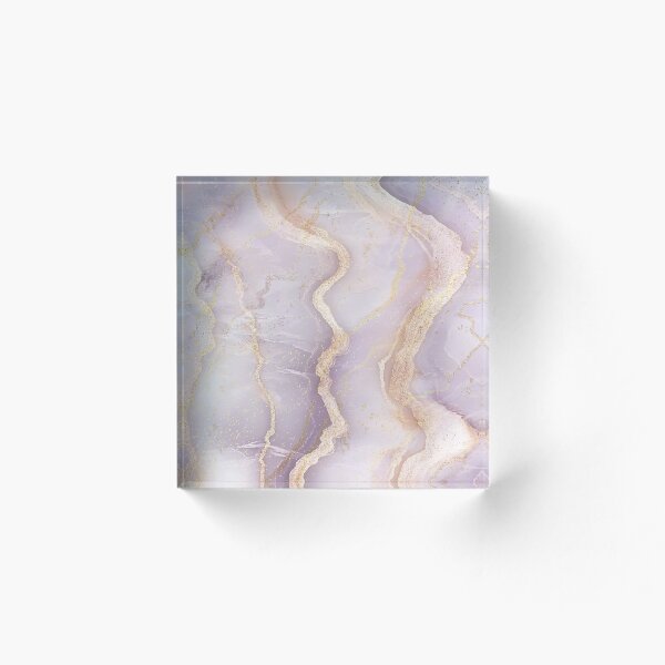 Artikelvorschau, Lavendel- und Goldglitter-Marmor entworfen und verkauft von MichalisStudio.