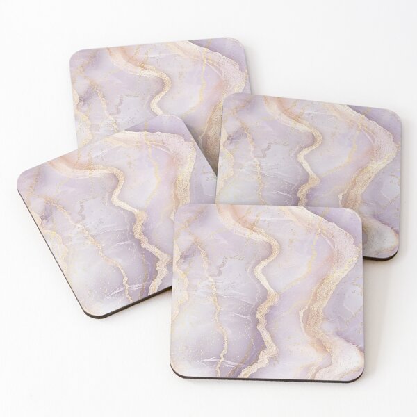 Artikelvorschau, Lavendel- und Goldglitter-Marmor entworfen und verkauft von MichalisStudio.