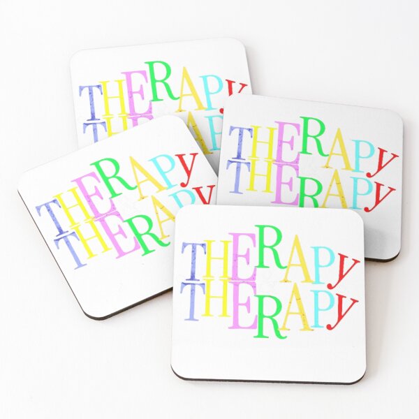Item preview, Therapy & Therapy Multicolor Text Based designed and sold by DivineHaven.