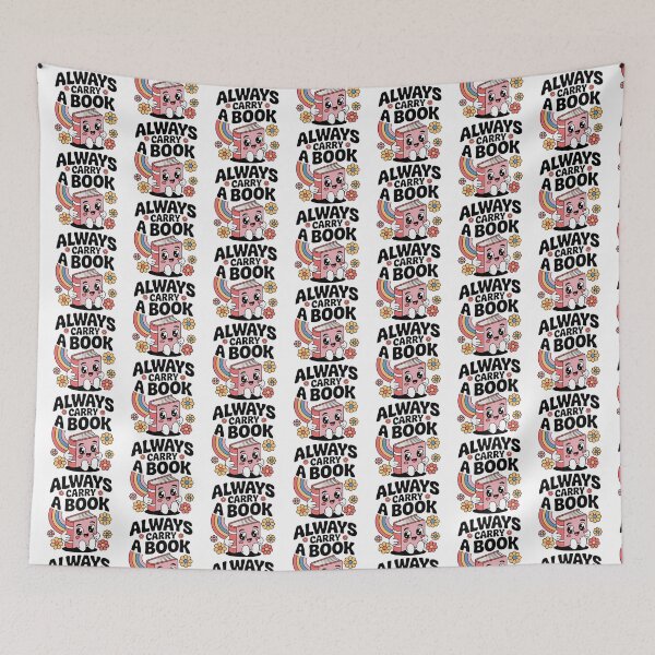 Item preview, Always Carry A Book, Cute Retro Kawaii Book designed and sold by graphic-genie.