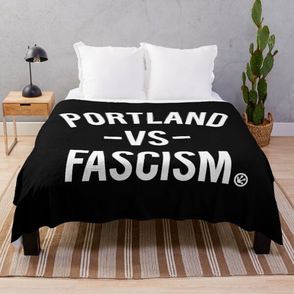 Aperçu de l'œuvre Portland contre le fascisme (logo d'empreinte de grenouille) créée et vendue par Thelittlelord.