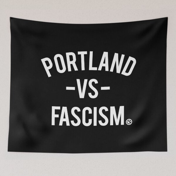 Item preview, Portland vs Fascism (Frog footprint logo) designed and sold by Thelittlelord.