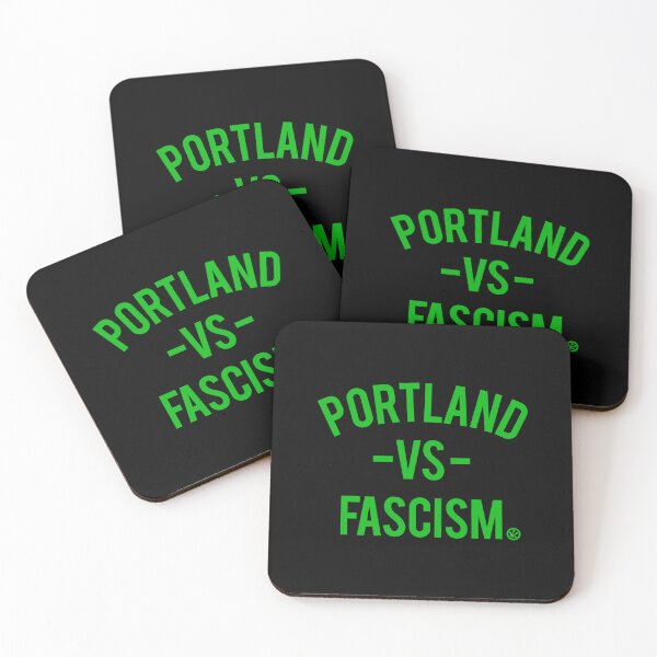 Item preview, Portland vs Fascism (GREEN frog footprint logo)  designed and sold by Thelittlelord.