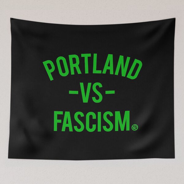 Artikelvorschau, Portland gegen den Faschismus (Logo mit GRÜNEM Froschfußabdruck) entworfen und verkauft von Thelittlelord.