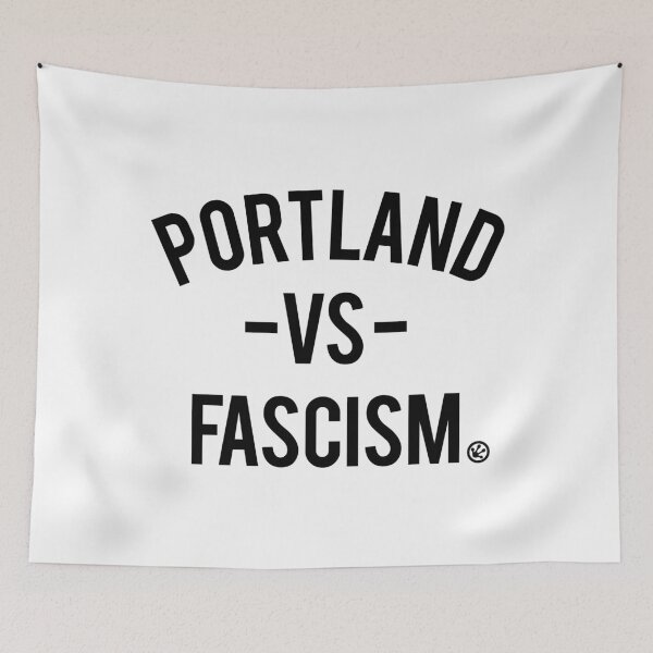 Item preview, Portland vs Fascism (Black frog footprint logo)  designed and sold by Thelittlelord.