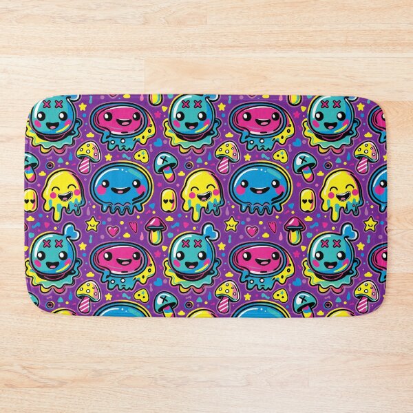 Item preview, Kawaii Kidcore Blobs over Purple designed and sold by Oni Figments.