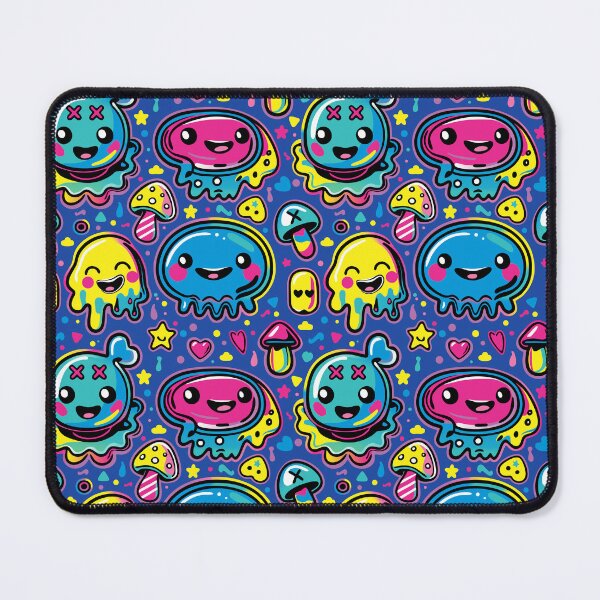 Item preview, Kawaii Kidcore Blobs over Blue designed and sold by Oni Figments.