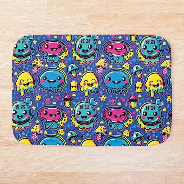 Item preview, Kawaii Kidcore Blobs over Blue designed and sold by Oni Figments.