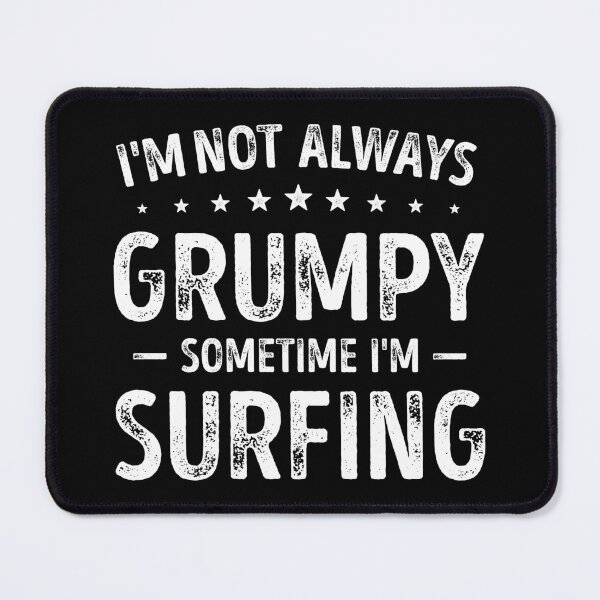 Item preview, Grumpy Grandpa Funny Surfing designed and sold by RareBunny.