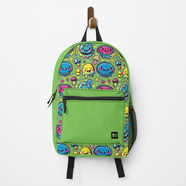 Item preview, Kawaii Kidcore Blobs over Lime Green designed and sold by Oni Figments.