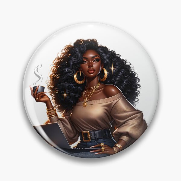 Item preview, Afro Glam Queen – Luxury Black Girl Magic designed and sold by Lulunza.