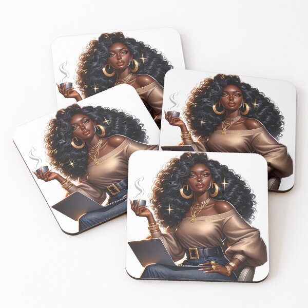 Item preview, Afro Glam Queen – Luxury Black Girl Magic designed and sold by Lulunza.
