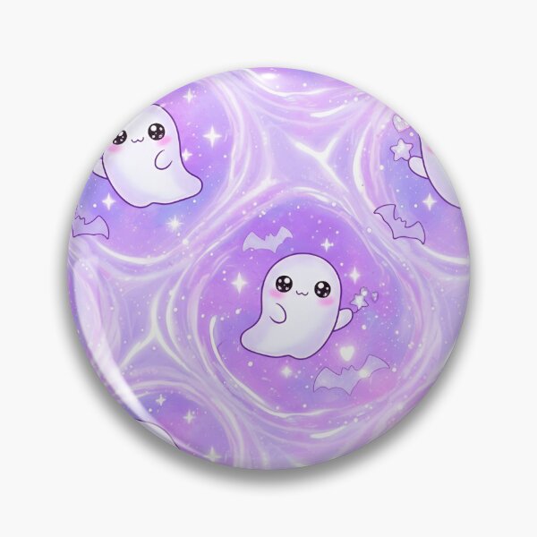 Item preview, Kawaii Purple Ghost Pattern designed and sold by EsenciaZen.