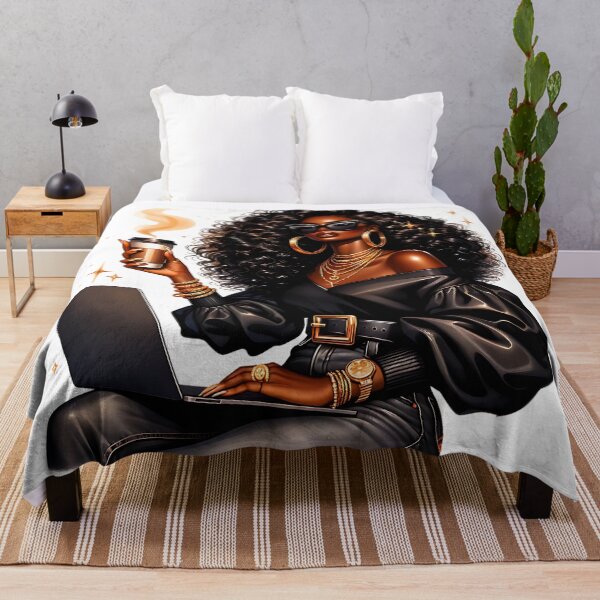 Item preview, Melanin Boss – Confident Afro Woman Style designed and sold by Lulunza.