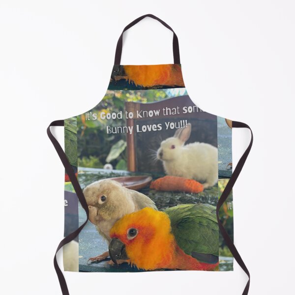 Item preview, Some Bunny Loves You!!! – Parrots and Bunny Friendship Art designed and sold by TrisaThyme.