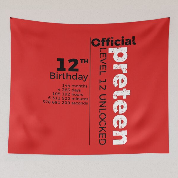 Item preview, 12th Birthday - Official Preteen Level 12 Unlocked Funny Gift designed and sold by NH2019.