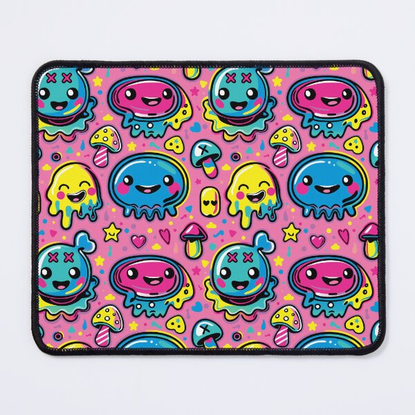 Item preview, Kawaii Kidcore Blobs over Pink designed and sold by Oni Figments.