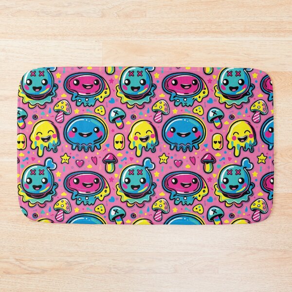 Item preview, Kawaii Kidcore Blobs over Pink designed and sold by Oni Figments.