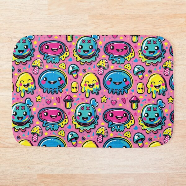 Item preview, Kawaii Kidcore Blobs over Pink designed and sold by Oni Figments.