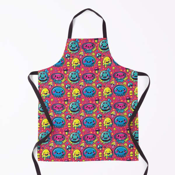 Item preview, Kawaii Kidcore Blobs over Red designed and sold by Oni Figments.