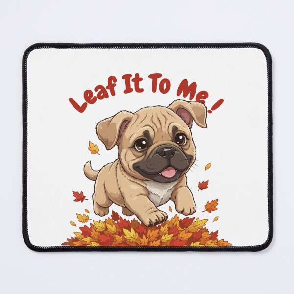 Item preview, Leaf It To Me Bullmastiff Dog Running in Fall Leaves Cute Autumn designed and sold by The Real Life Symphony.