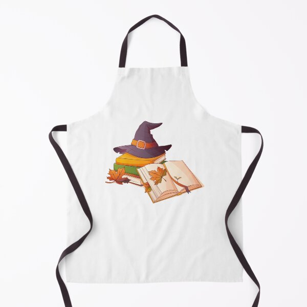 Item preview, Witch Hat and Books Cozy Halloween Illustration designed and sold by ColorloomArt.