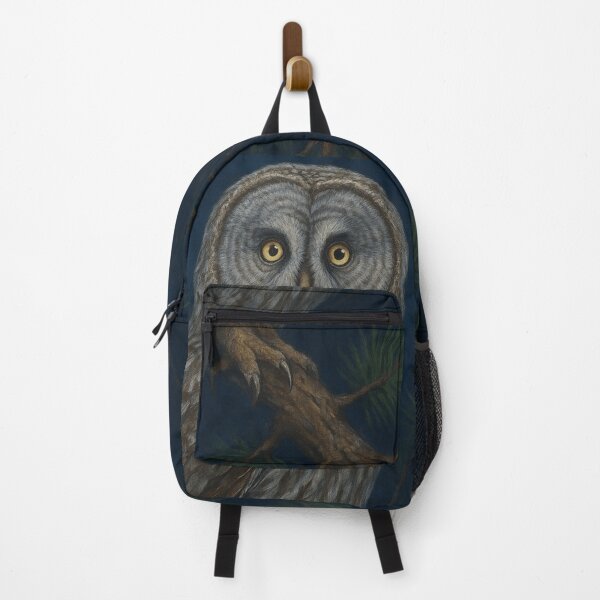 Item preview, Majestic Great Gray Owl Digital Painting designed and sold by DovralThreads.