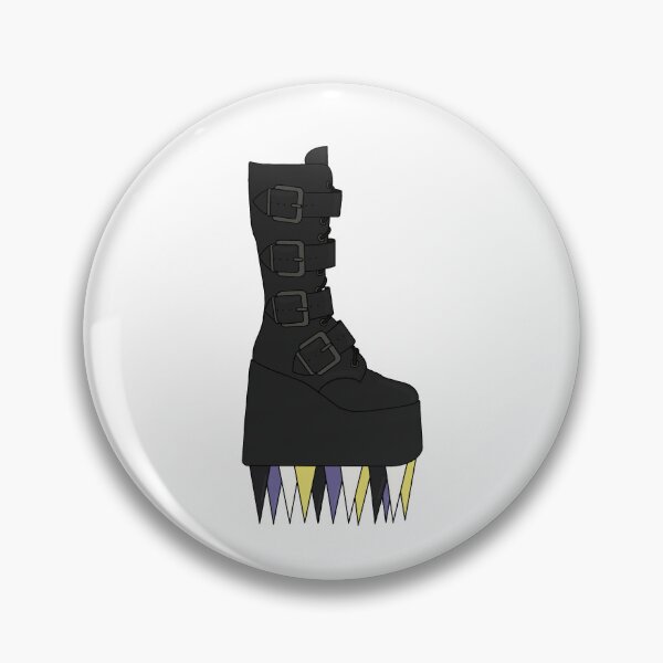 Artikelvorschau, Nichtbinärer Stiefel mit Spikes entworfen und verkauft von Alyse Hendrix.