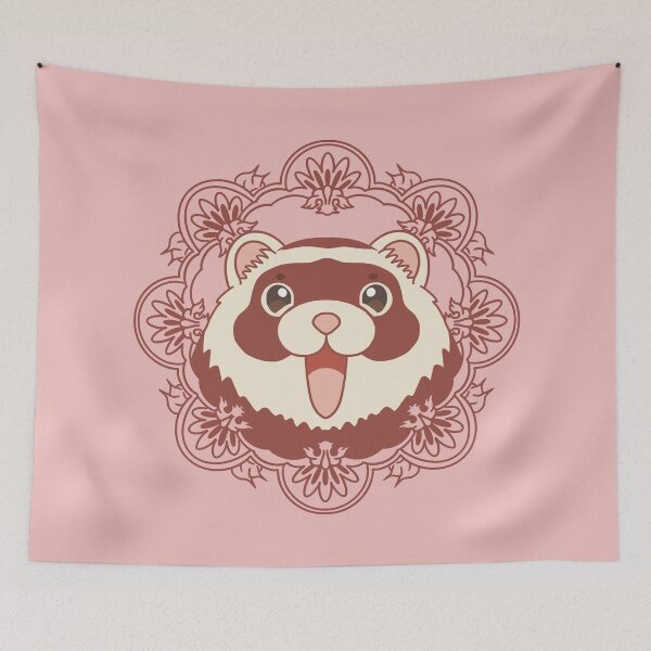Item preview, Smiling ferret in a vintage frame designed and sold by tayaan.