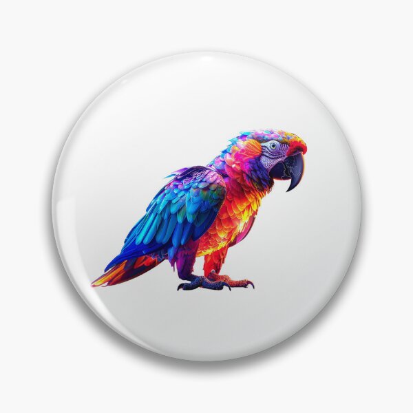 Item preview, Colorful Glowing Parrot  designed and sold by GloriousArtSKD.